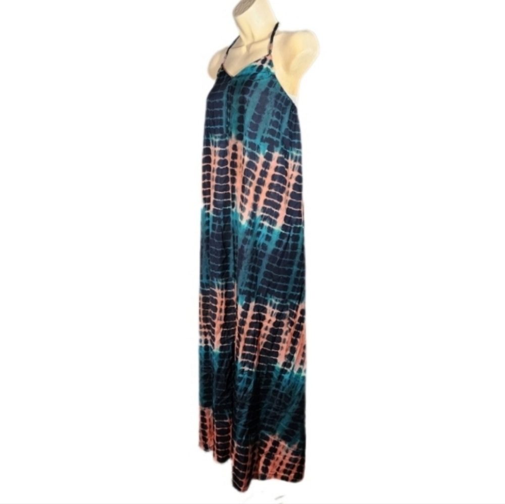 Shein Dress Halter Split Thigh Slit Maxi Green Size S - Picture 8 of 15